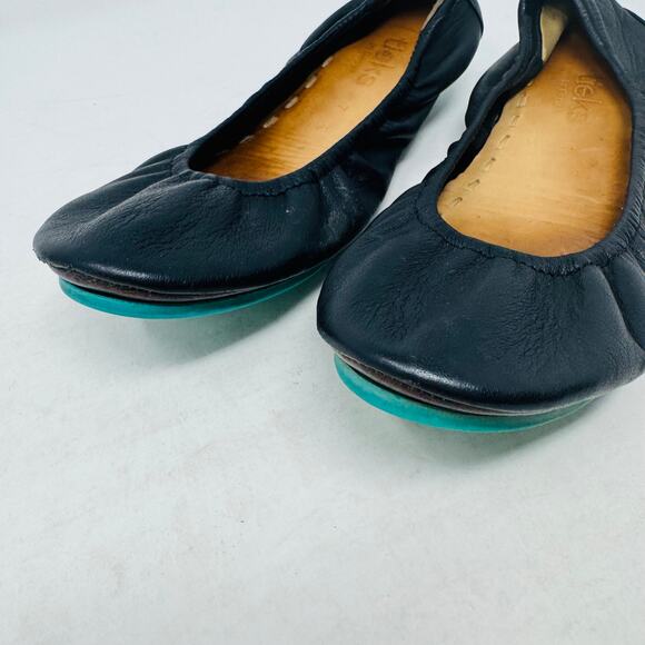 Tieks by Gavrieli Ballet Flats Navy Blue Leather Foldable Travel Shoes Size 7 - Picture 2 of 13